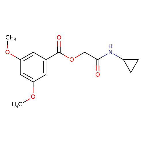 (Cyclopropylcarbamoyl)methyl 3,5-dimethoxybenzoate