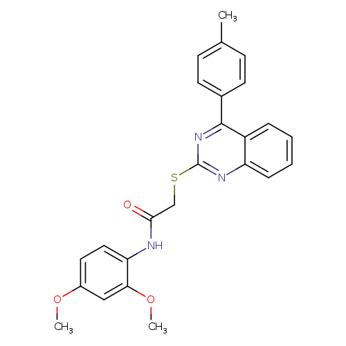 N-(2,4-dimethoxyphenyl)-2-{[4-(4-methylphenyl)quinazolin-2-yl]sulfanyl}acetamide