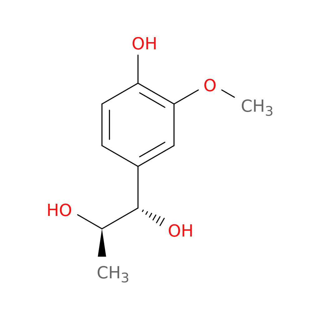 erythro-1-(4-Hydroxy-
3-Methoxyphenyl)propane-1,2-diol