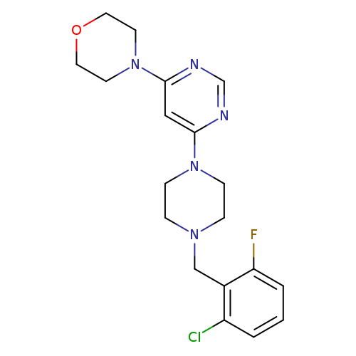 4-(6-{4-[(2-chloro-6-fluorophenyl)methyl]piperazin-1-yl}pyrimidin-4-yl)morpholine