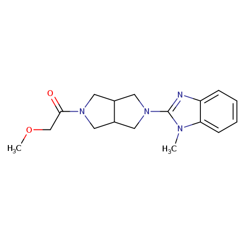 2-methoxy-1-[5-(1-methyl-1H-1,3-benzodiazol-2-yl)-octahydropyrrolo[3,4-c]pyrrol-2-yl]ethan-1-one