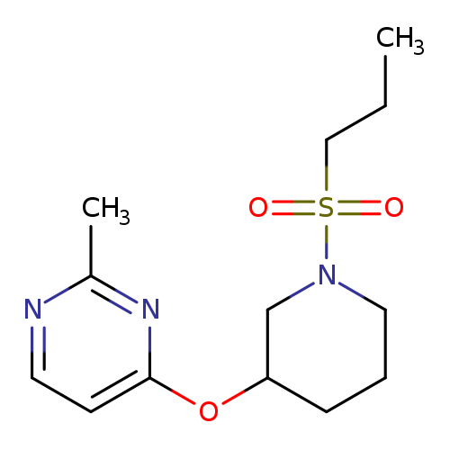 2-methyl-4-{[1-(propane-1-sulfonyl)piperidin-3-yl]oxy}pyrimidine