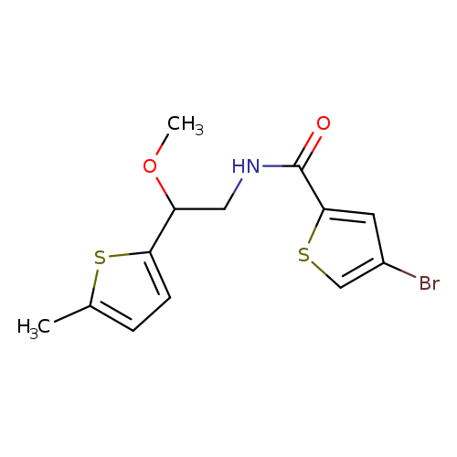 4-bromo-N-[2-methoxy-2-(5-methylthiophen-2-yl)ethyl]thiophene-2-carboxamide