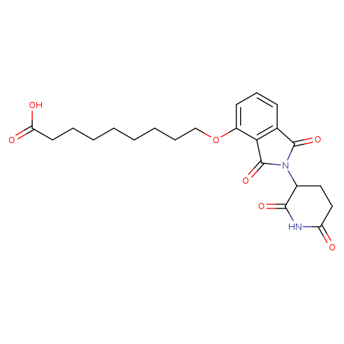 9-[[2-(2,6-Dioxo-3-piperidinyl)-2,3-dihydro-1,3-dioxo-1H-isoindol-4-yl]oxy]nonanoic acid