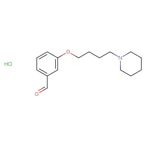 3-[4-(1-piperidinyl)butoxy]benzaldehyde hydrochloride