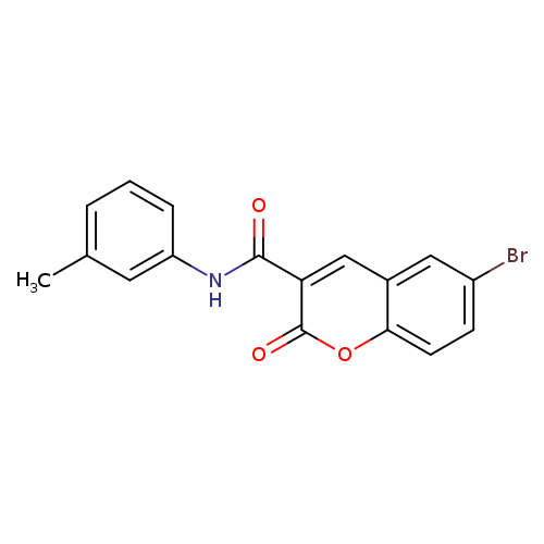 6-bromo-N-(3-methylphenyl)-2-oxo-2H-chromene-3-carboxamide