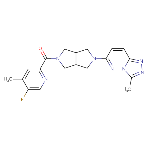 5-fluoro-4-methyl-2-(5-{3-methyl-[1,2,4]triazolo[4,3-b]pyridazin-6-yl}-octahydropyrrolo[3,4-c]pyrrole-2-carbonyl)pyridine
