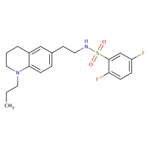 2,5-difluoro-N-[2-(1-propyl-1,2,3,4-tetrahydroquinolin-6-yl)ethyl]benzene-1-sulfonamide