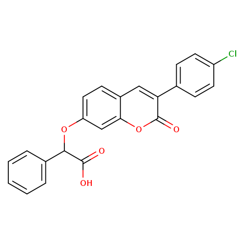 {[3-(4-chlorophenyl)-2-oxo-2H-chromen-7-yl]oxy}(phenyl)acetic acid