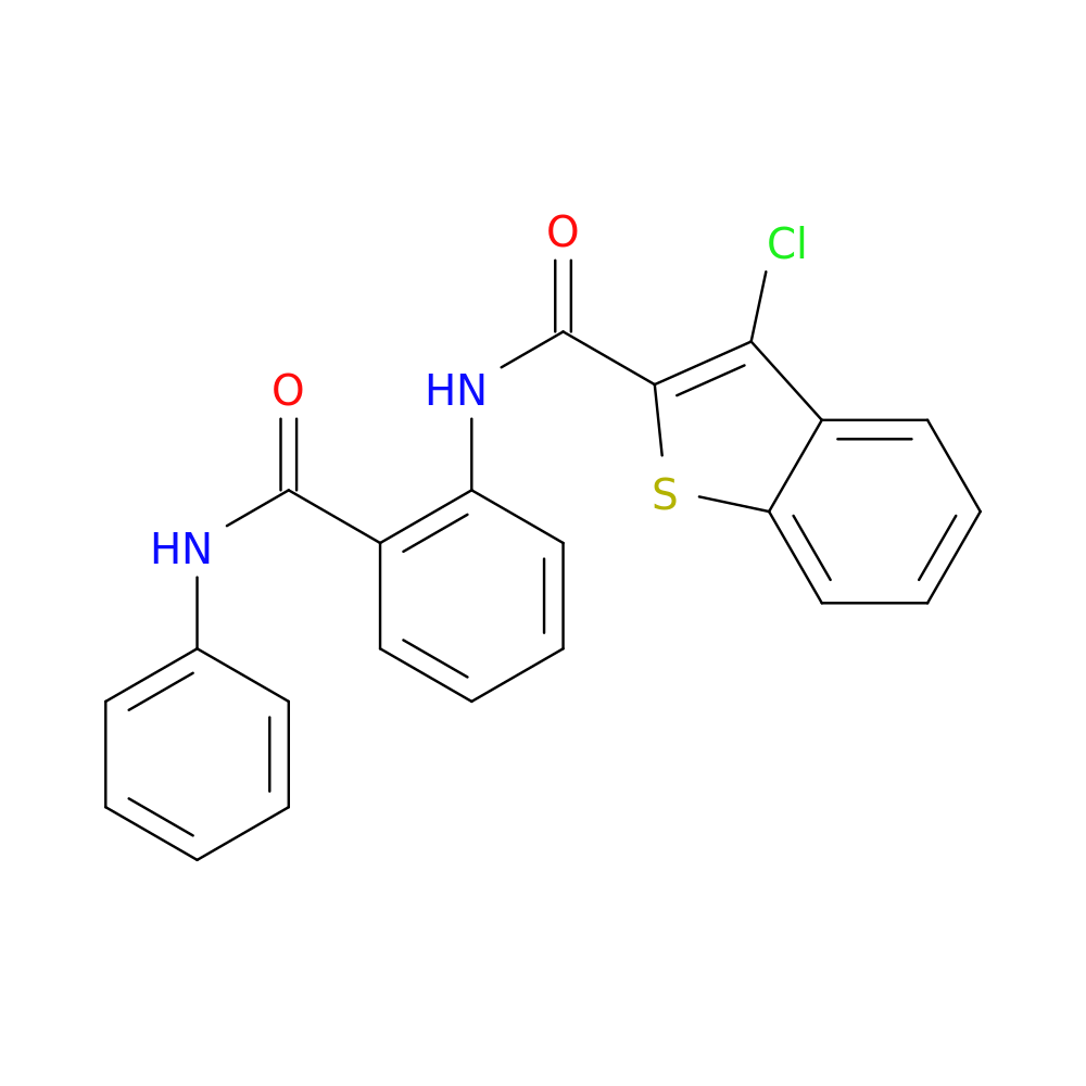 N-[2-(anilinocarbonyl)phenyl]-3-chloro-1-benzothiophene-2-carboxamide