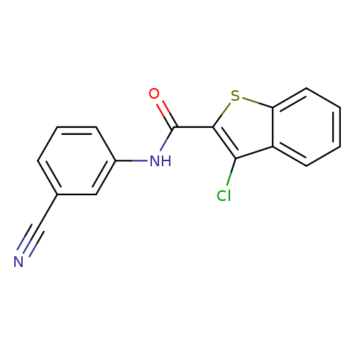 3-chloro-N-(3-cyanophenyl)-1-benzothiophene-2-carboxamide