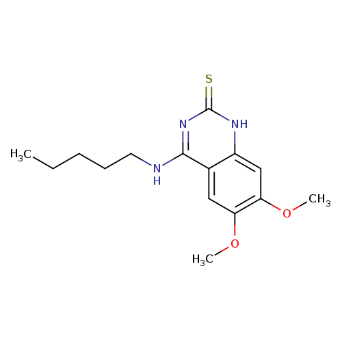 6,7-dimethoxy-4-(pentylamino)-1,2-dihydroquinazoline-2-thione