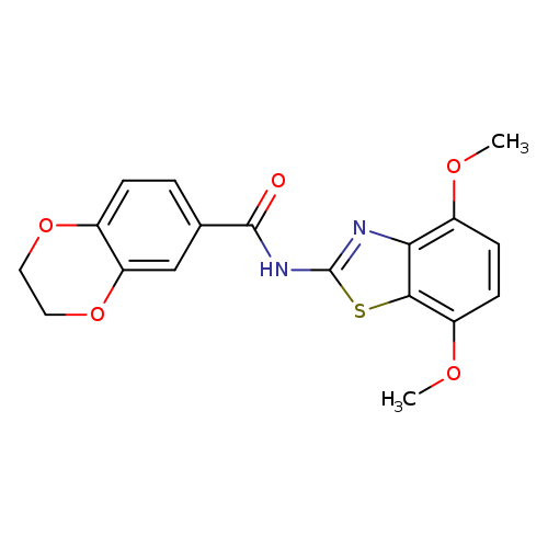 N-(4,7-dimethoxy-1,3-benzothiazol-2-yl)-2,3-dihydro-1,4-benzodioxine-6-carboxamide