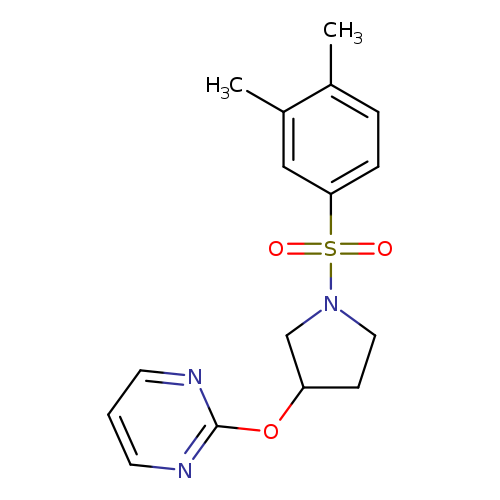 2-{[1-(3,4-dimethylbenzenesulfonyl)pyrrolidin-3-yl]oxy}pyrimidine