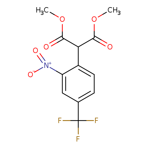 Propanedioic acid, 2-[2-nitro-4-(trifluoromethyl)phenyl]-, 1,3-dimethyl ester