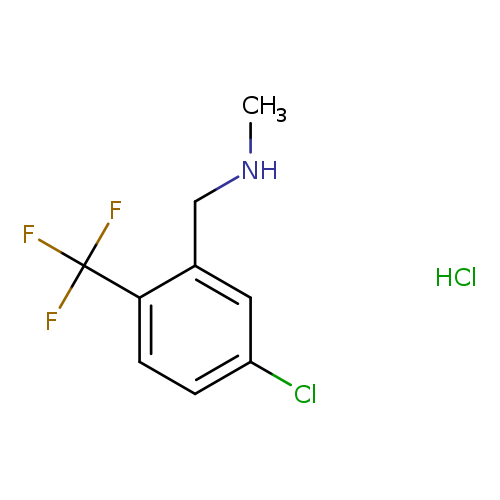 {[5-chloro-2-(trifluoromethyl)phenyl]methyl}(methyl)amine hydrochloride