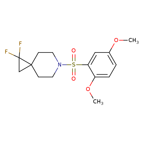 6-(2,5-dimethoxybenzenesulfonyl)-1,1-difluoro-6-azaspiro[2.5]octane