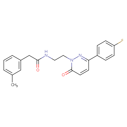 N-{2-[3-(4-fluorophenyl)-6-oxo-1,6-dihydropyridazin-1-yl]ethyl}-2-(3-methylphenyl)acetamide