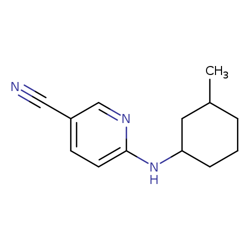 6-[(3-methylcyclohexyl)amino]pyridine-3-carbonitrile