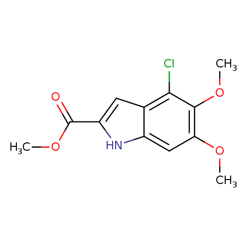methyl 4-chloro-5,6-dimethoxy-1H-indole-2-carboxylate
