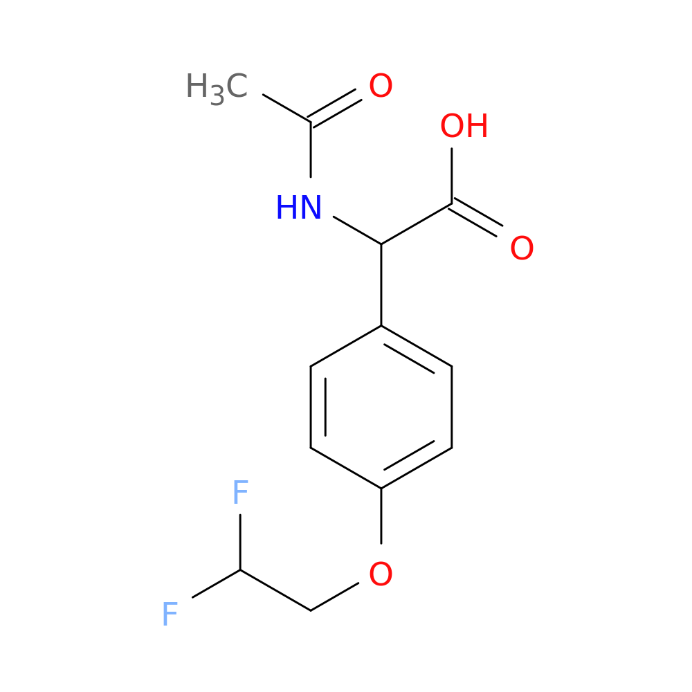 2-[4-(2,2-difluoroethoxy)phenyl]-2-acetamidoacetic acid