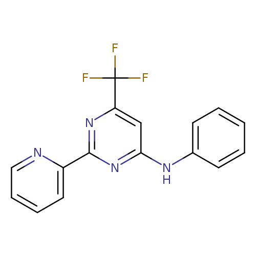 N-phenyl-2-(pyridin-2-yl)-6-(trifluoromethyl)pyrimidin-4-amine
