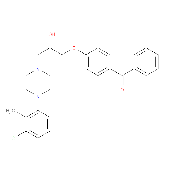 1-(4-benzoylphenoxy)-3-[4-(3-chloro-2-methylphenyl)piperazin-1-yl]propan-2-ol