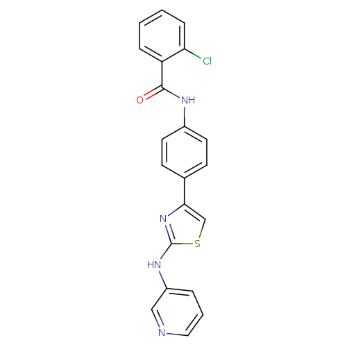 2-chloro-N-(4-{2-[(pyridin-3-yl)amino]-1,3-thiazol-4-yl}phenyl)benzamide