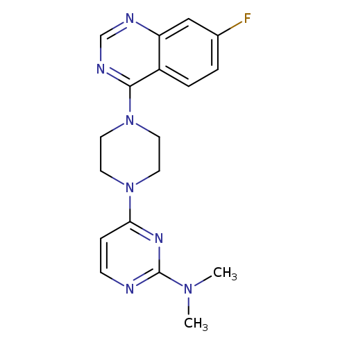 4-[4-(7-fluoroquinazolin-4-yl)piperazin-1-yl]-N,N-dimethylpyrimidin-2-amine