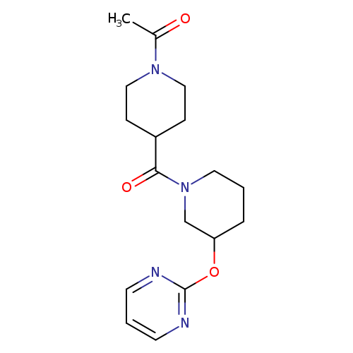 1-{4-[3-(pyrimidin-2-yloxy)piperidine-1-carbonyl]piperidin-1-yl}ethan-1-one