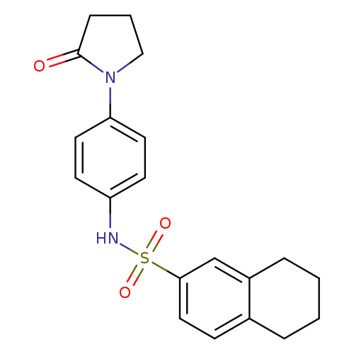 N-[4-(2-oxopyrrolidin-1-yl)phenyl]-5,6,7,8-tetrahydronaphthalene-2-sulfonamide