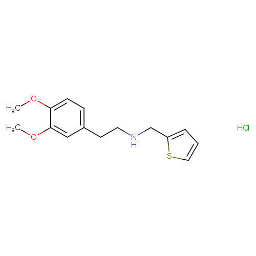 [2-(3,4-dimethoxyphenyl)ethyl][(thiophen-2-yl)methyl]amine hydrochloride