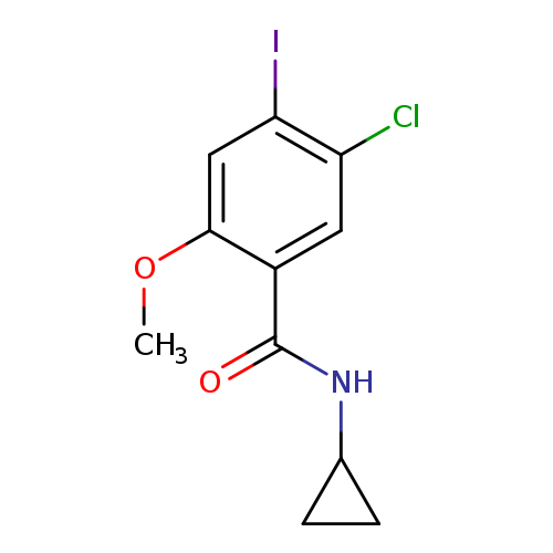 5-Chloro-N-cyclopropyl-4-iodo-2-methoxybenzamide