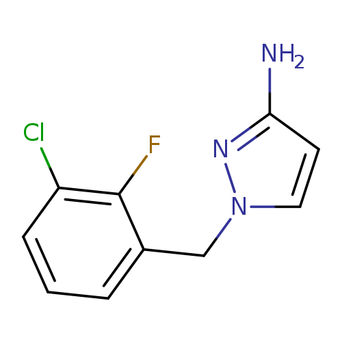 1-[(3-chloro-2-fluorophenyl)methyl]-1H-pyrazol-3-amine