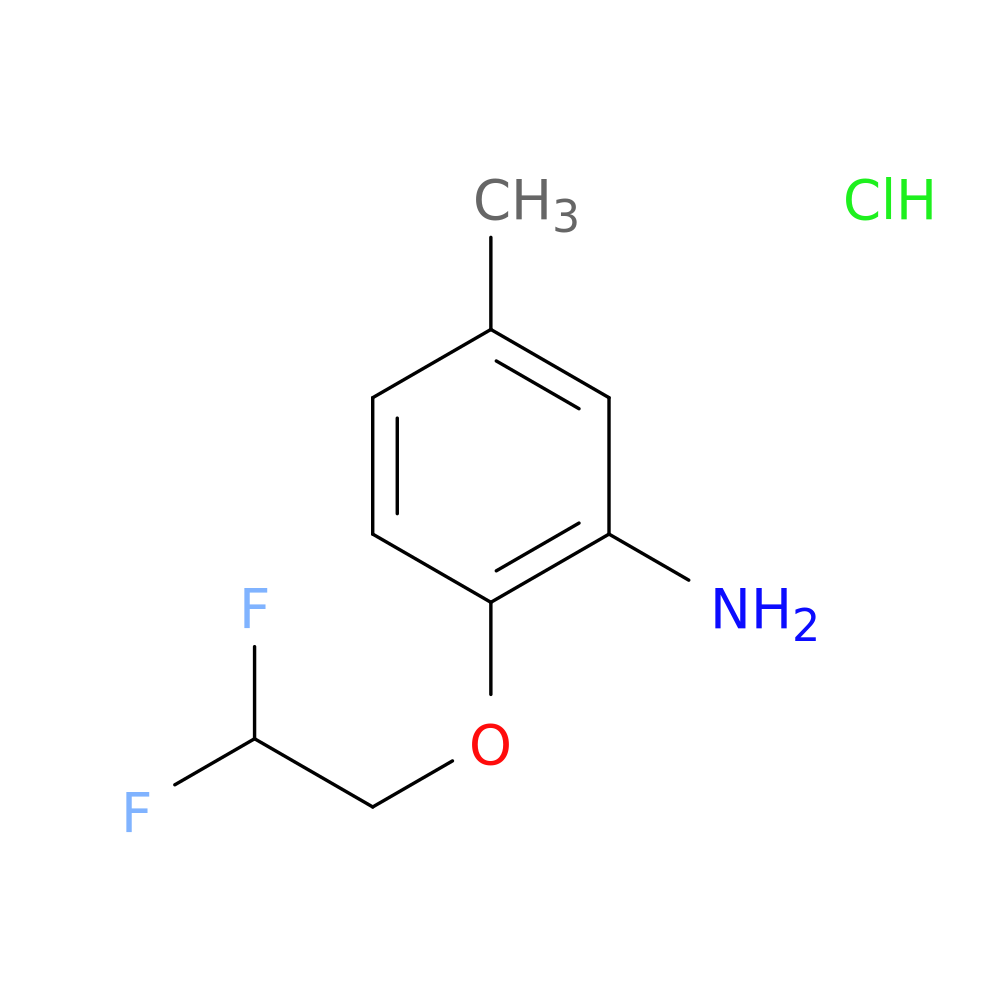 2-(2,2-difluoroethoxy)-5-methylaniline hydrochloride