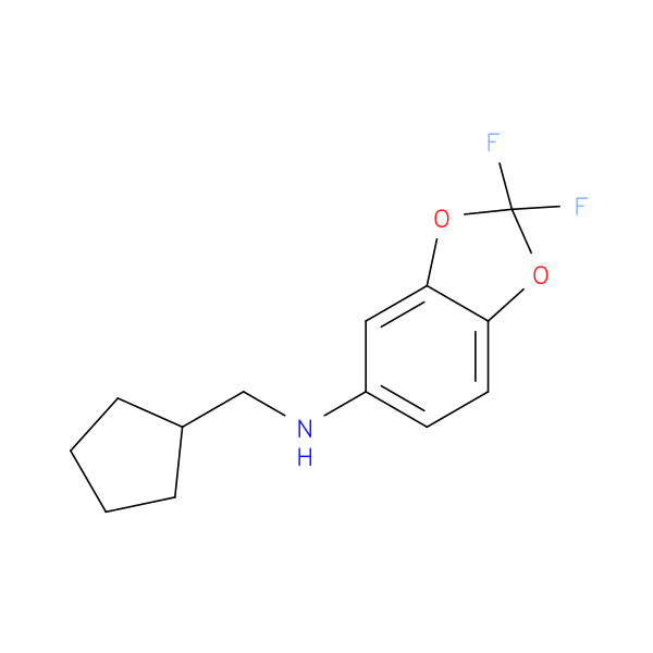 1,3-Benzodioxol-5-amine, N-(cyclopentylmethyl)-2,2-difluoro-