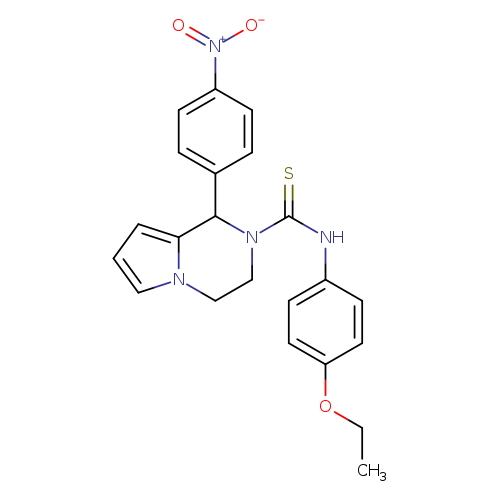 N-(4-ethoxyphenyl)-1-(4-nitrophenyl)-1H,2H,3H,4H-pyrrolo[1,2-a]pyrazine-2-carbothioamide