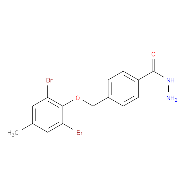 4-[(2,6-dibromo-4-methylphenoxy)methyl]benzohydrazide
