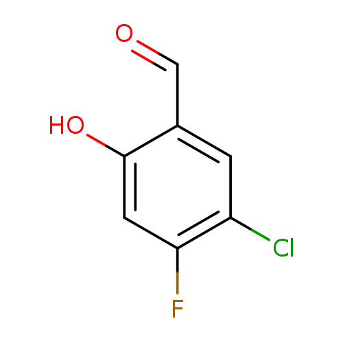 5-CHLORO-4-FLUORO-2-HYDROXY-BENZALDEHYDE