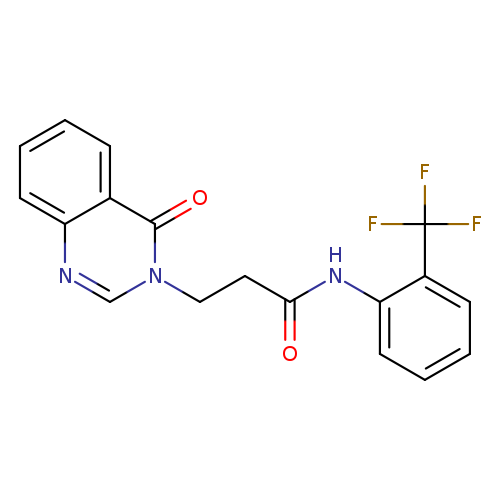3-(4-oxo-3(4H)-quinazolinyl)-N-[2-(trifluoromethyl)phenyl]propanamide