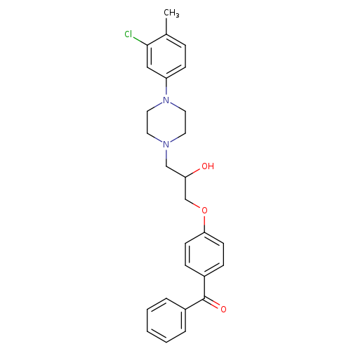 1-(4-benzoylphenoxy)-3-[4-(3-chloro-4-methylphenyl)piperazin-1-yl]propan-2-ol