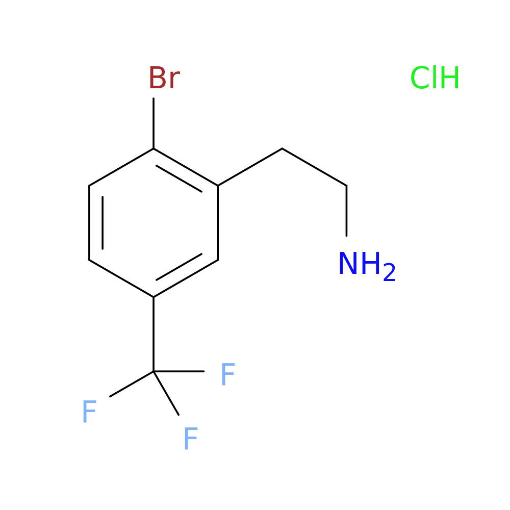 2-[2-bromo-5-(trifluoromethyl)phenyl]ethan-1-amine hydrochloride