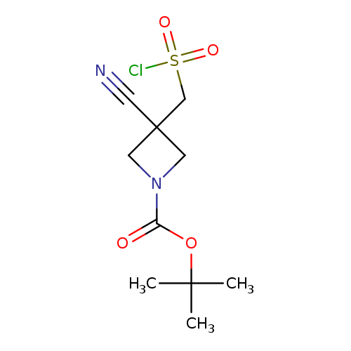 tert-butyl3-[(chlorosulfonyl)methyl]-3-cyanoazetidine-1-carboxylate