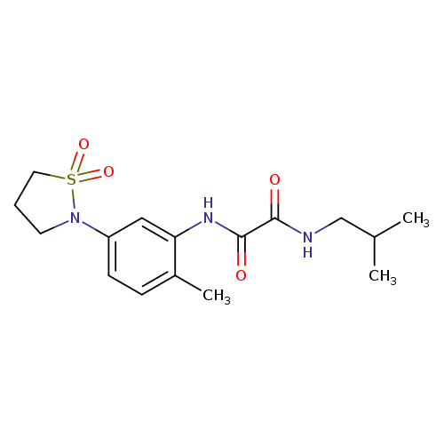 N'-[5-(1,1-dioxo-1lambda6,2-thiazolidin-2-yl)-2-methylphenyl]-N-(2-methylpropyl)ethanediamide