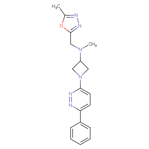 N-methyl-N-[(5-methyl-1,3,4-oxadiazol-2-yl)methyl]-1-(6-phenylpyridazin-3-yl)azetidin-3-amine