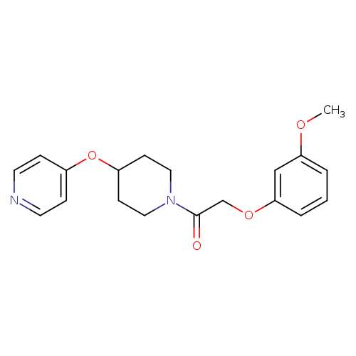2-(3-methoxyphenoxy)-1-[4-(pyridin-4-yloxy)piperidin-1-yl]ethan-1-one