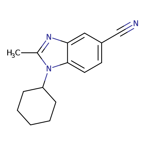 1-Cyclohexyl-2-methyl-1,3-benzodiazole-5-carbonitrile