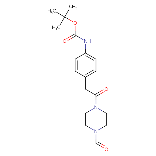 tert-butyl N-{4-[2-(4-formylpiperazin-1-yl)-2-oxoethyl]phenyl}carbamate
