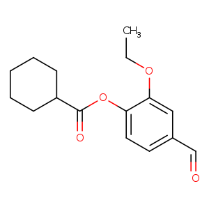 2-Ethoxy-4-formylphenyl cyclohexanecarboxylate