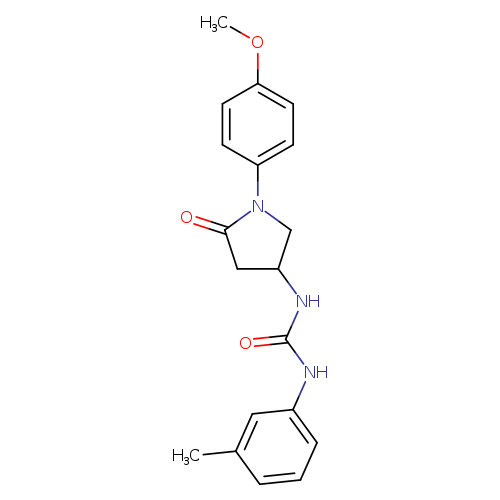 3-[1-(4-methoxyphenyl)-5-oxopyrrolidin-3-yl]-1-(3-methylphenyl)urea